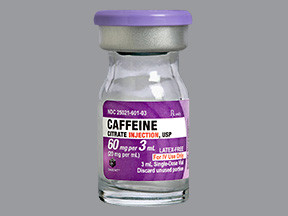CAFFEINE CIT 60 MG/3 ML VIAL