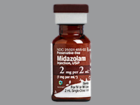 MIDAZOLAM HCL 2 MG/2 ML VIAL