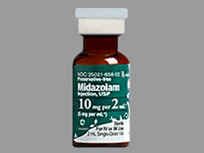 MIDAZOLAM HCL 10 MG/2 ML VIAL