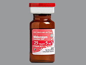 MIDAZOLAM HCL 25 MG/5 ML VIAL