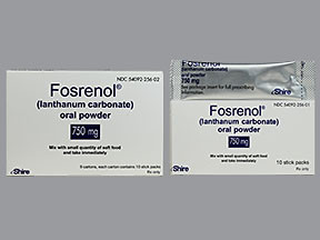 FOSRENOL 750 MG POWDER PACKET