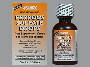 FERROUS SULF 15 MG IRON/ML DRP