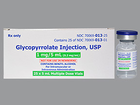 GLYCOPYRROLATE 1 MG/5 ML VIAL