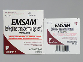 EMSAM 9 MG/24 HOURS PATCH