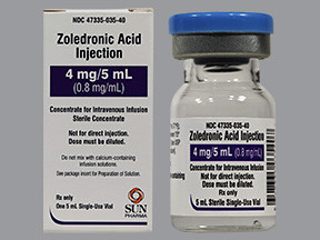 ZOLEDRONIC ACID 4 MG/5 ML VIAL