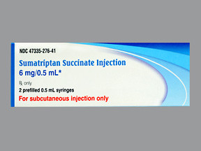 SUMATRIPTAN 6 MG/0.5 ML INJECT