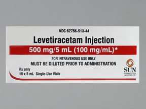 LEVETIRACETAM 500 MG/5 ML VIAL