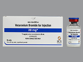 VECURONIUM 20 MG VIAL