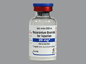 VECURONIUM 20 MG VIAL