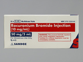 ROCURONIUM 50 MG/5 ML VIAL