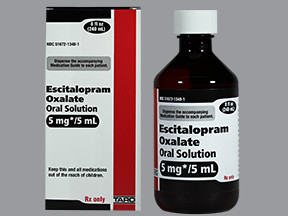 ESCITALOPRAM OXALATE 5 MG/5 ML