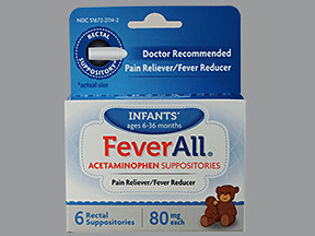 FEVERALL 80 MG SUPPOSITORY