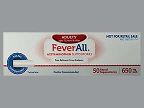 FEVERALL 650 MG SUPPOSITORY