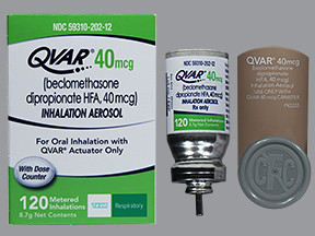 QVAR 40 MCG ORAL INHALER