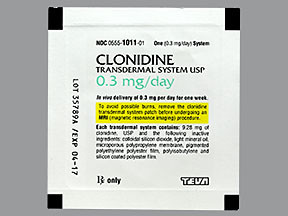 CLONIDINE 0.3 MG/DAY PATCH