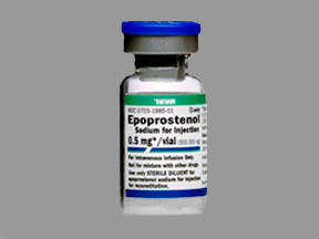 EPOPROSTENOL SODIUM 0.5 MG VL