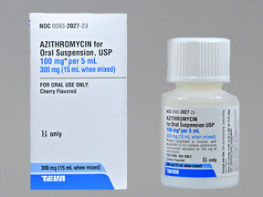 AZITHROMYCIN 100 MG/5 ML SUSP