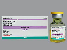 METHOTREXATE 50 MG/2 ML VIAL