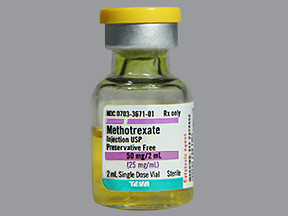 METHOTREXATE 50 MG/2 ML VIAL