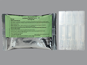 LEVALBUTEROL 0.31 MG/3 ML SOL