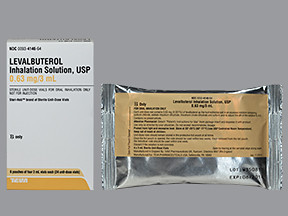 LEVALBUTEROL 0.63 MG/3 ML SOL