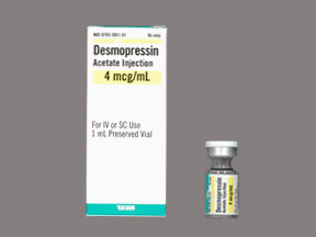 DESMOPRESSIN AC 4 MCG/ML VIAL