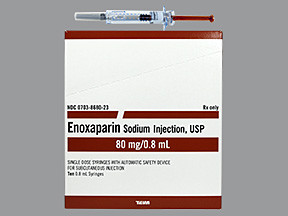 ENOXAPARIN 80 MG/0.8 ML SYR