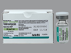 TOBRAMYCIN 80 MG/2 ML VIAL