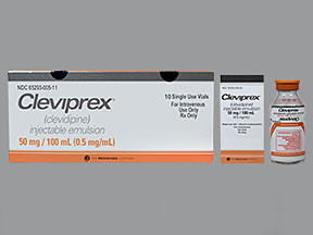 CLEVIPREX 50 MG/100 ML VIAL