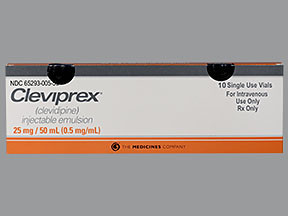 CLEVIPREX 25 MG/50 ML VIAL