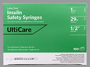 ULTICARE INS SAFETY 1 ML 29X1/2
