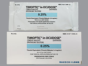 TIMOPTIC 0.25% OCUDOSE DROP