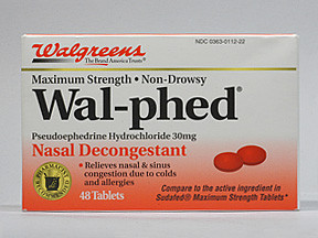 WAL-PHED 30 MG TABLET