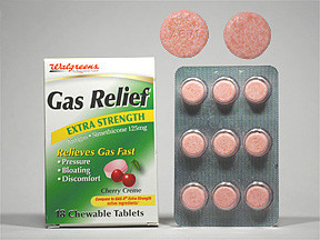 GAS RELIEF 125 MG CHEW TABLET