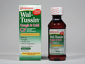 ADLT WAL-TUSSIN COUGH-COLD CF