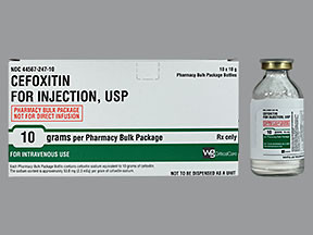 CEFOXITIN 10 GM VIAL