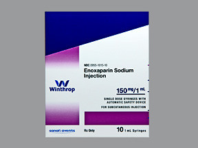 ENOXAPARIN 150 MG/ML SYRINGE