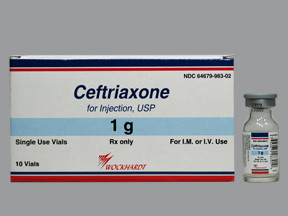 CEFTRIAXONE 1 GM VIAL