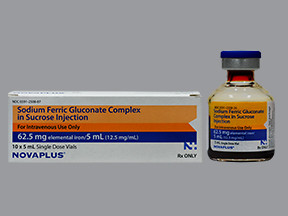 SOD FER GLUC CPLX 62.5 MG/5 ML