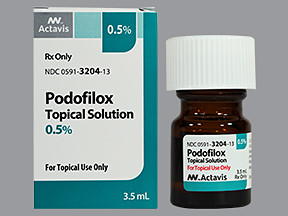 PODOFILOX 0.5% TOPICAL SOLN