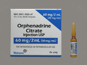 ORPHENADRINE 60 MG/2 ML AMPULE