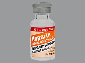 HEPARIN SODIUM 50,000 UNIT/10 ML (5,000 UNIT/ML) VIAL