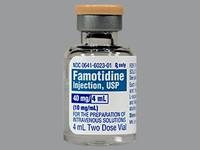 FAMOTIDINE 40 MG/4 ML VIAL