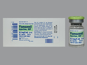 FLUMAZENIL 0.5 MG/5 ML VIAL