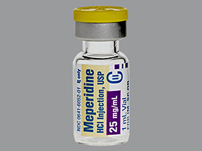 MEPERIDINE 25 MG/ML VIAL