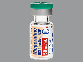 MEPERIDINE 50 MG/ML VIAL