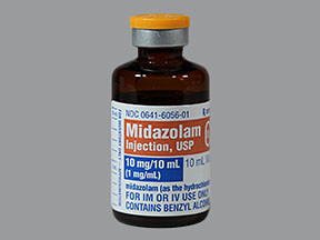 MIDAZOLAM HCL 10 MG/10 ML VIAL