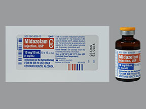 MIDAZOLAM HCL 10 MG/10 ML VIAL