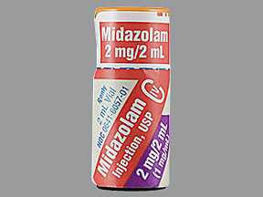 MIDAZOLAM HCL 2 MG/2 ML VIAL