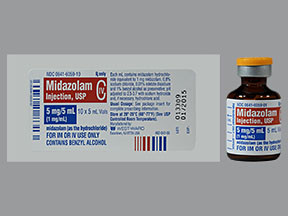 MIDAZOLAM HCL 5 MG/5 ML VIAL